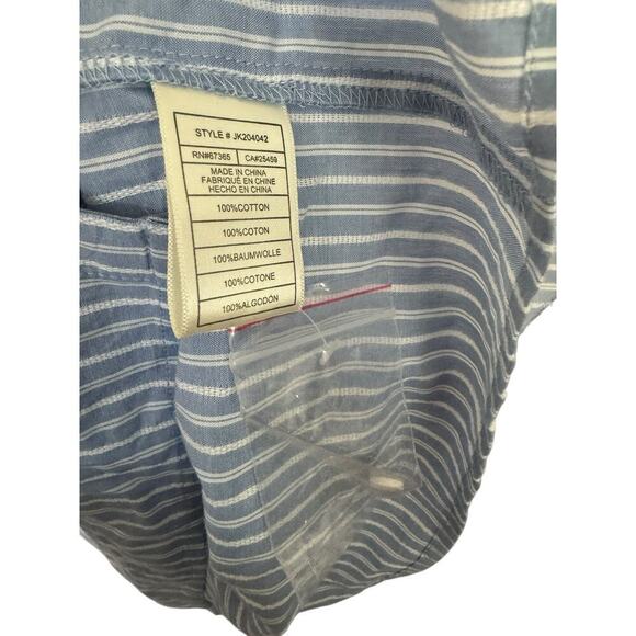 Jack By BB Dakota, striped cotton blouse, size medium - Picture 5 of 5